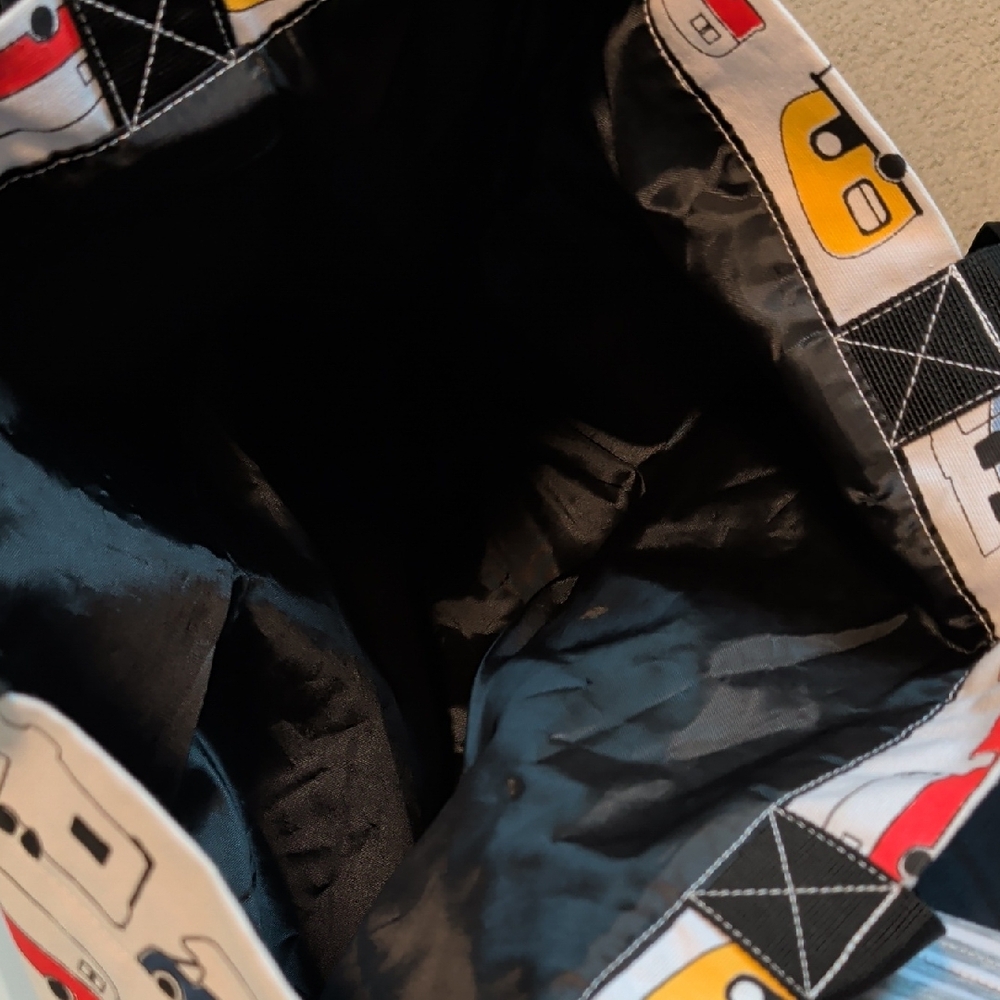 Source Unknown Multicolor Tote Bag With Vehicle P… - image 2